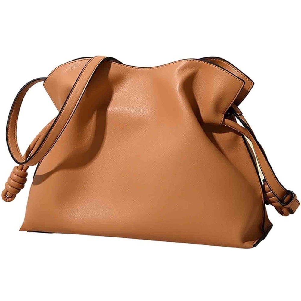 Tan Faux Leather Handbag